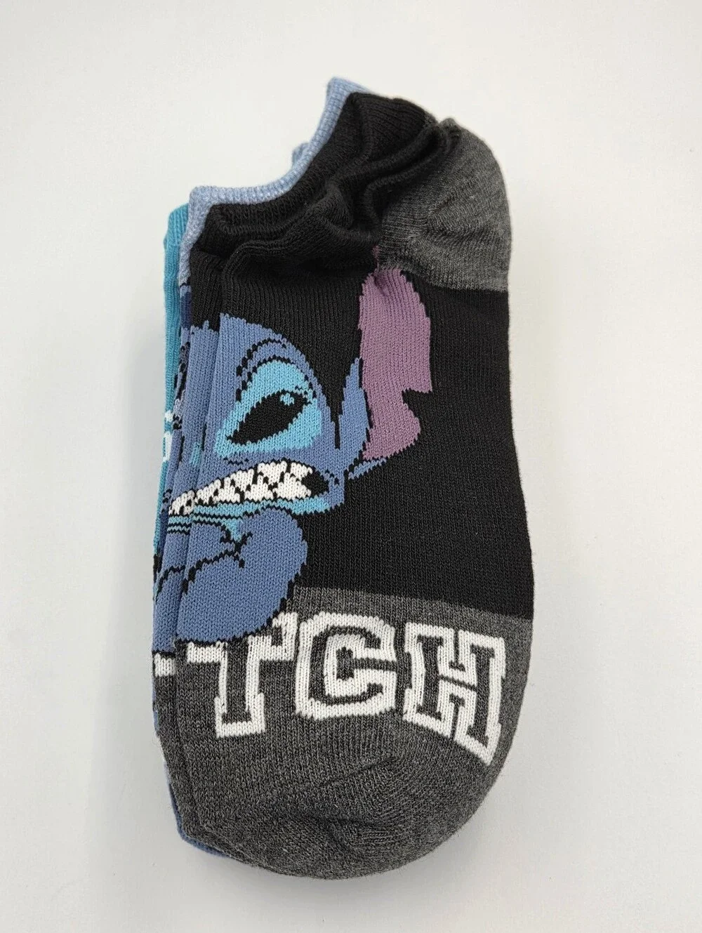 Disney Stitch Womens No Show Sock 6 Pair Nwt